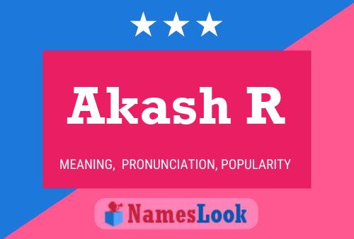 Akash R 名字海报