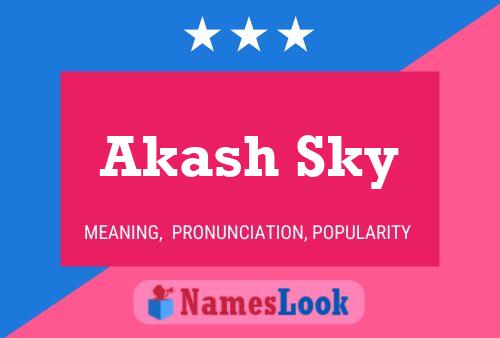 Akash Sky 名字海报