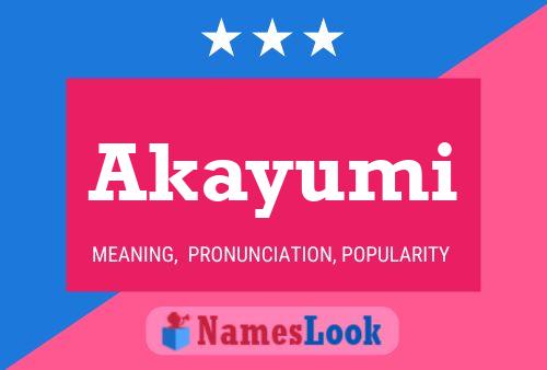 Akayumi 名字海报