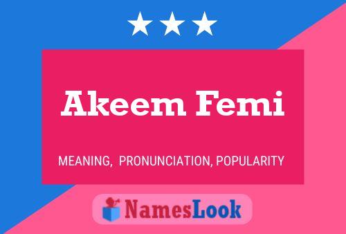 Akeem Femi 名字海报