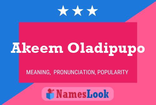 Akeem Oladipupo 名字海报