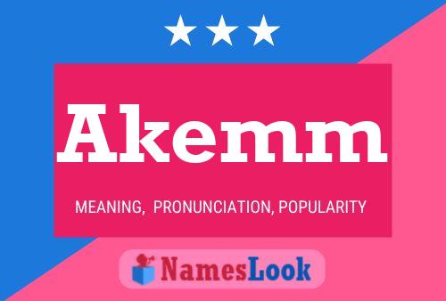 Akemm 名字海报