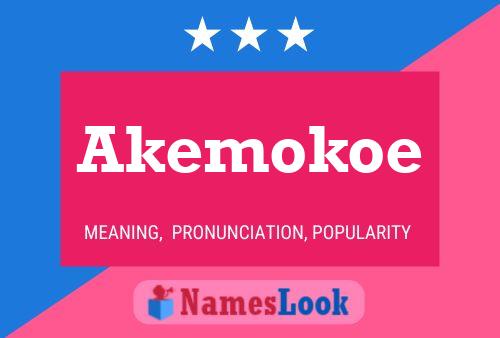 Akemokoe 名字海报