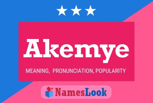 Akemye 名字海报