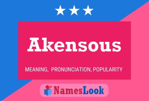 Akensous 名字海报