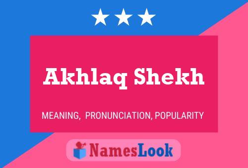 Akhlaq Shekh 名字海报