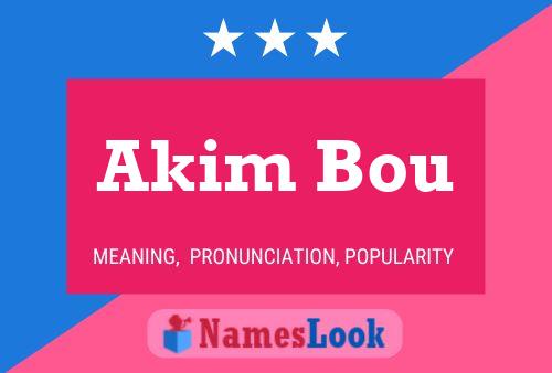 Akim Bou 名字海报