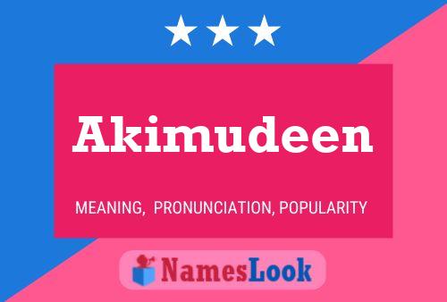 Akimudeen 名字海报