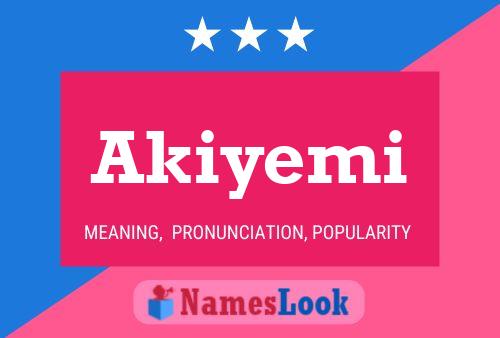 Akiyemi 名字海报