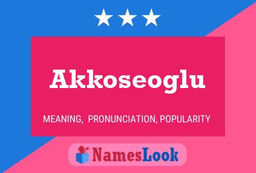 Akkoseoglu 名字海报