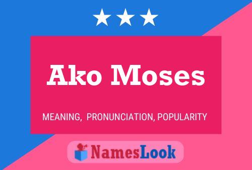 Ako Moses 名字海报