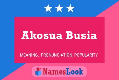 Akosua Busia 名字海报