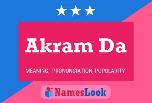 Akram Da 名字海报