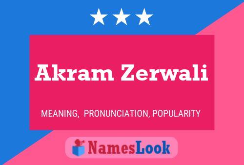 Akram Zerwali 名字海报