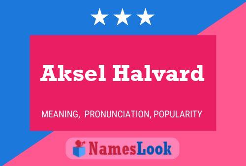 Aksel Halvard 名字海报