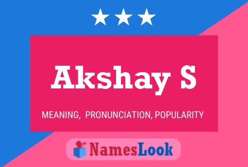 Akshay S 名字海报