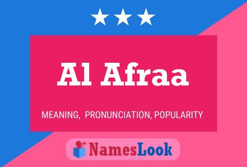 Al Afraa 名字海报