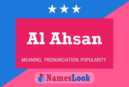 Al Ahsan 名字海报