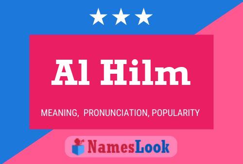 Al Hilm 名字海报