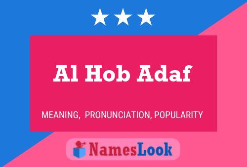 Al Hob Adaf 名字海报