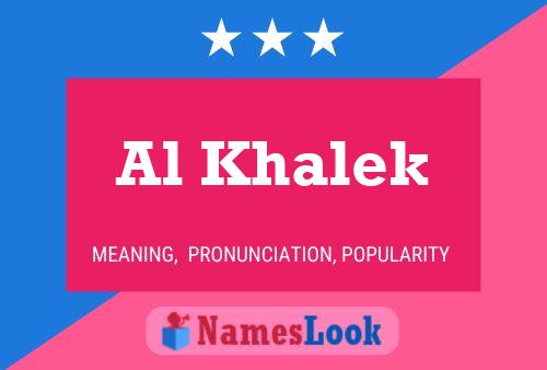 Al Khalek 名字海报