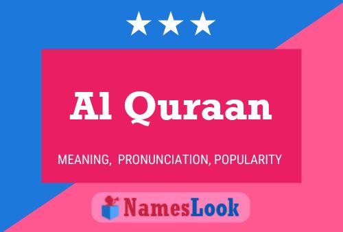 Al Quraan 名字海报