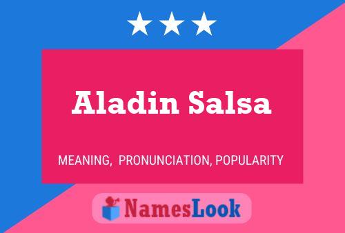 Aladin Salsa 名字海报