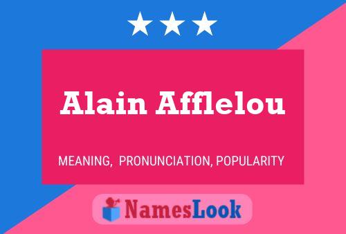 Alain Afflelou 名字海报