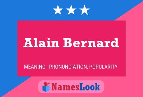 Alain Bernard 名字海报