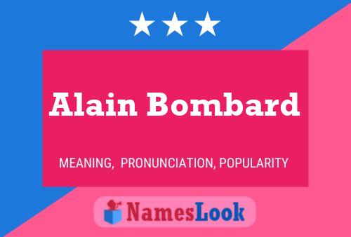 Alain Bombard 名字海报