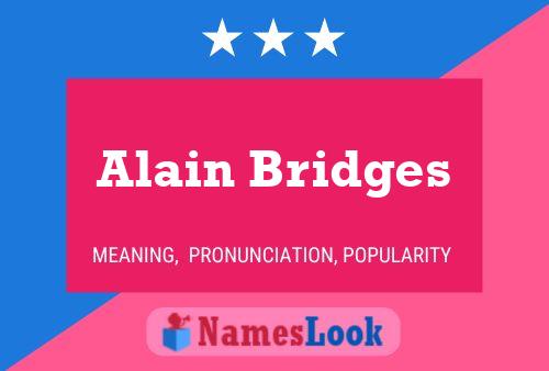 Alain Bridges 名字海报