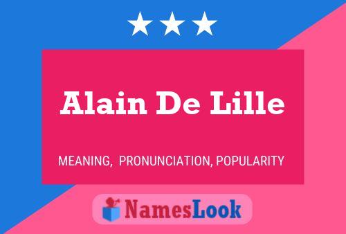 Alain De Lille 名字海报