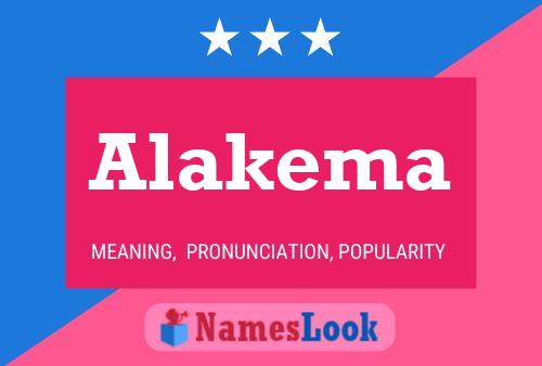 Alakema 名字海报