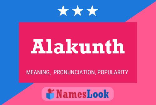 Alakunth 名字海报