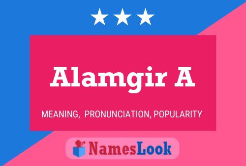 Alamgir A 名字海报