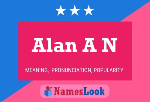 Alan A N 名字海报