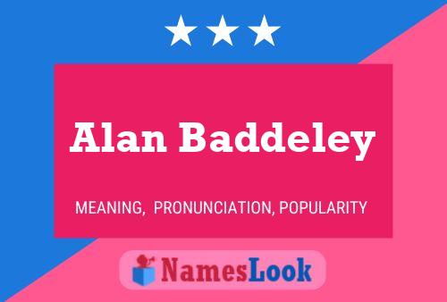 Alan Baddeley 名字海报