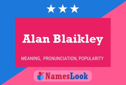 Alan Blaikley 名字海报