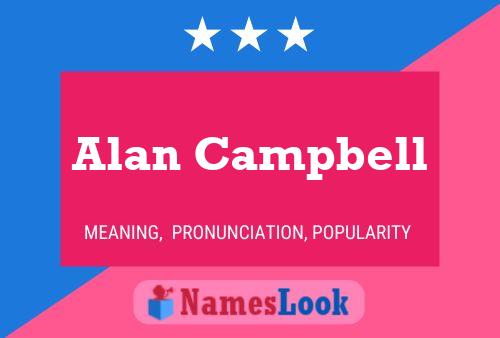 Alan Campbell 名字海报