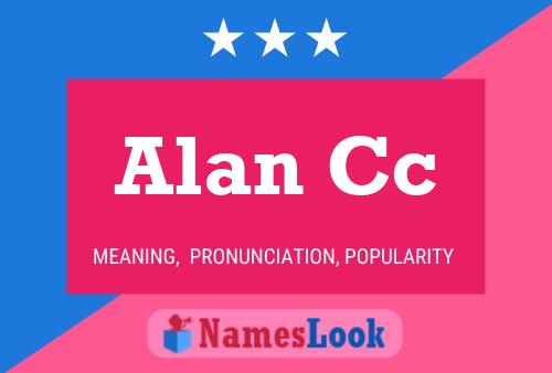 Alan Cc 名字海报