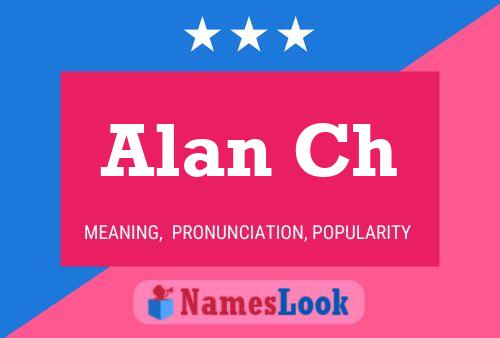 Alan Ch 名字海报