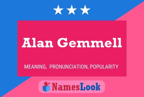 Alan Gemmell 名字海报