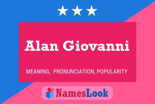 Alan Giovanni 名字海报