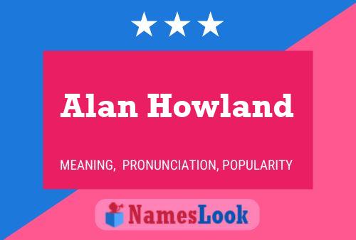 Alan Howland 名字海报