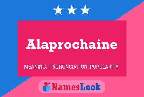 Alaprochaine 名字海报