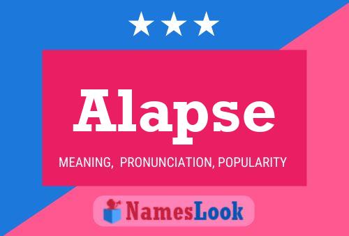 Alapse 名字海报