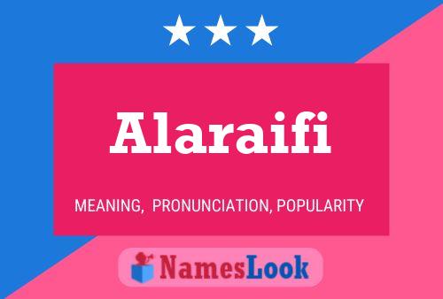 Alaraifi 名字海报