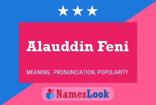 Alauddin Feni 名字海报