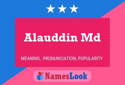 Alauddin Md 名字海报