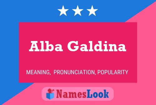 Alba Galdina 名字海报